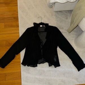 Aritzia black sheer blouse!